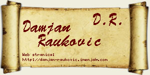 Damjan Rauković vizit kartica